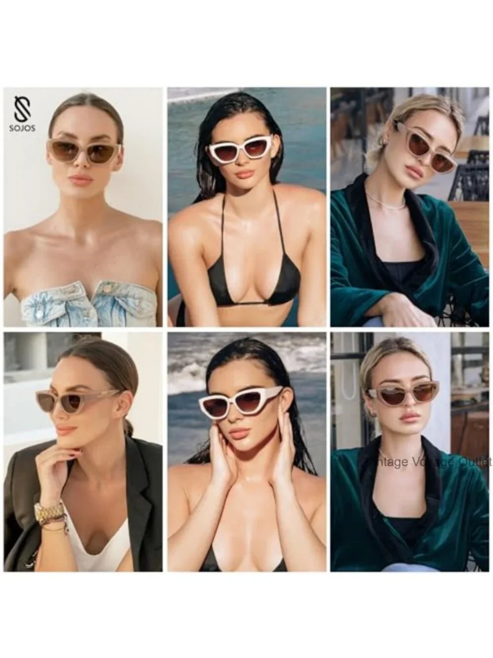 Cat Eye Polarized Sunglasses for Women UV400 Protection Lightweight Plastic